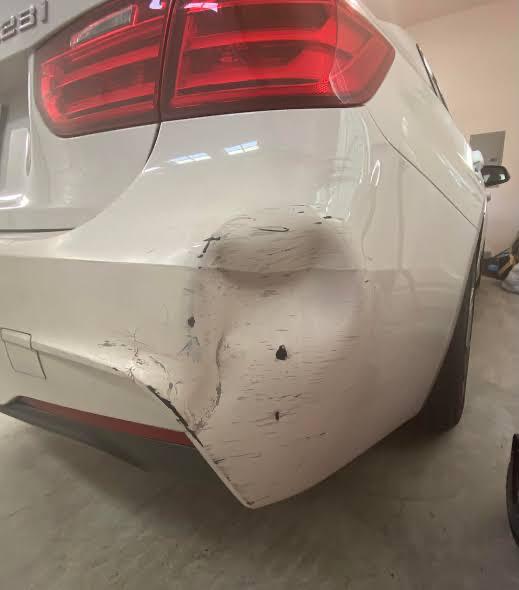 Bumper Repair before repair